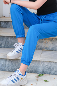 Beli Lastikli Eşofman Mavi