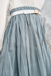 Beli Lastikli Kırışık Detay Etek Bebe Mavi