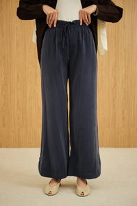 Beli Lastikli Pantolon Lacivert