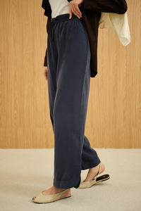 Beli Lastikli Pantolon Lacivert