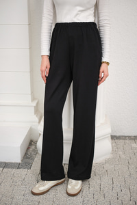 Beli Lastikli Pantolon Siyah