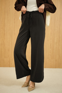 Beli Lastikli Pantolon Siyah