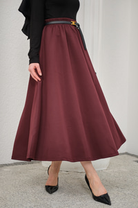 Beli Lastikli Scuba Etek Bordo