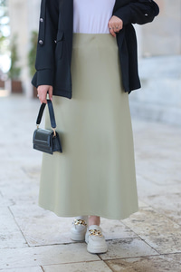 Beli Lastikli Scuba Etek Fıstık Yeşil