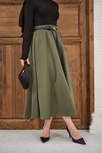 Beli Lastikli Scuba Etek Haki Yeşil