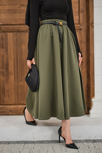 Beli Lastikli Scuba Etek Haki Yeşil