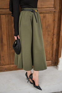 Beli Lastikli Scuba Etek Haki Yeşil