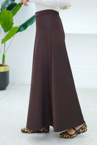 Beli Lastikli Scuba Etek Koyu Kahve