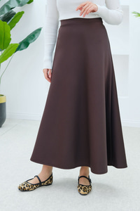 Beli Lastikli Scuba Etek Koyu Kahve