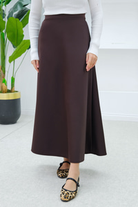 Beli Lastikli Scuba Etek Koyu Kahve