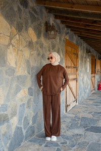 Beli Lastikli Takım Kahve