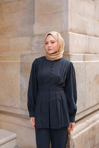 Beli Pens Detaylı Takım Lacivert