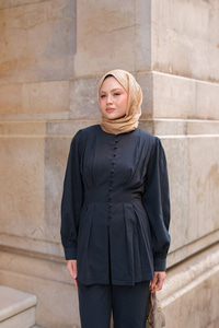 Beli Pens Detaylı Takım Lacivert