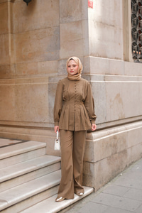 Beli Pens Detaylı Takım Yeşil