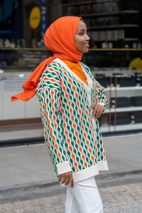 Uygun Fiyatlı BESSI CIZGILI TRIKO HIRKA TURUNCU-YESIL | Loccomoda.com 