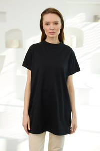 Bisiklet Yaka Basic Kısa Kollu İçlik Siyah