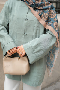 Bisiklet Yaka Gömlek Yeşil