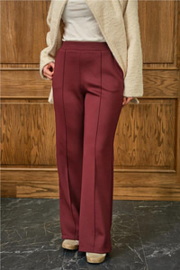 Biyeli Scuba Pantolon Bordo