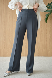 Biyeli Scuba Pantolon Füme