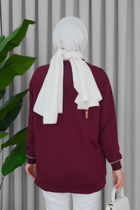 Biyeli Tunik Mürdüm