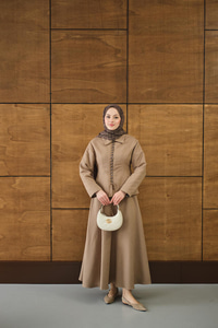 Bluz Kancalı Nubuk Takım Vizon