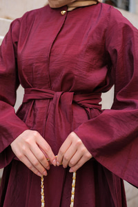 Bluzlu Etekli Takım  Bordo