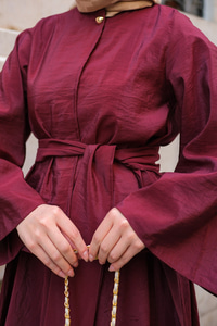 Bluzlu Etekli Takım Bordo