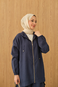 Bol Paça Fermuarlı Takım Lacivert