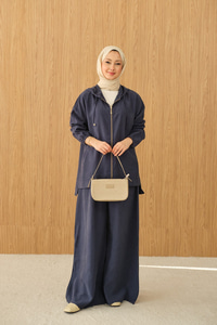 Bol Paça Fermuarlı Takım Lacivert