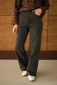 Bol Paça Palazzo Pantolon Füme