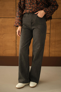 Bol Paça Palazzo Pantolon Füme