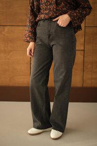 Bol Paça Palazzo Pantolon Füme