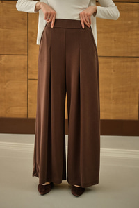 Bol Paça Pantolon Kahverengi