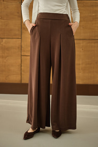 Bol Paça Pantolon Kahverengi