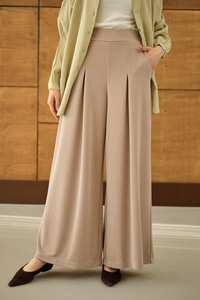 Bol Paça Pantolon Krem