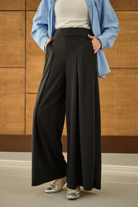 Bol Paça Pantolon Siyah