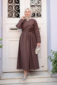 Bolera Etiketli İkili Takım Kahverengi