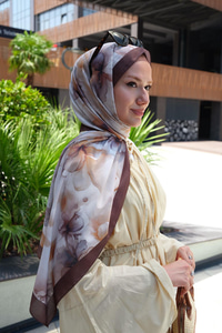 Boyun Bağcık Detay Bel Lastik Kemerli Elbise Sarı