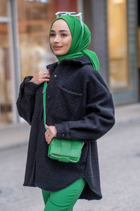 Uygun Fiyatlı BUKLET CEPLI GOMLEK SIYAH | Loccomoda.com 