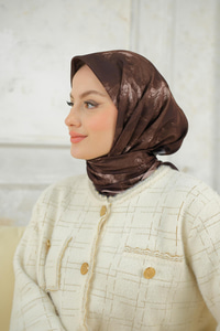 Bulut Soft Eşarp Koyu Kahve