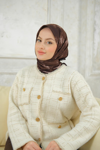 Bulut Soft Eşarp Koyu Kahve