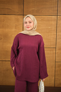 Bürümcük Desen Takım Bordo