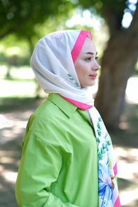 Uygun Fiyatlı BUYUK CICEK DESEN SAL FUSYA | Loccomoda.com 