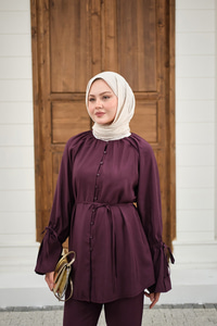 Büzgü Detay Takım Mürdüm