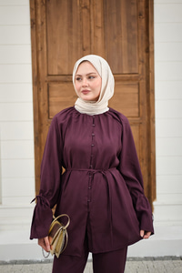 Büzgü Detay Takım Mürdüm