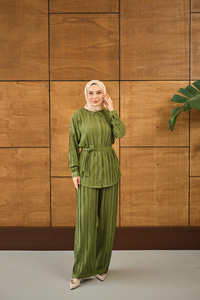 Büzgülü İkili Takım Yeşil