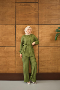 Büzgülü İkili Takım Yeşil