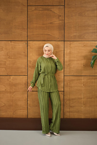 Büzgülü İkili Takım Yeşil