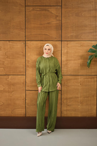 Büzgülü İkili Takım Yeşil