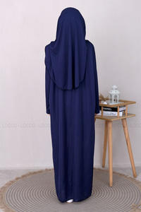 CANTALI TEK PARCA NAMAZ ELBISESI Lacivert